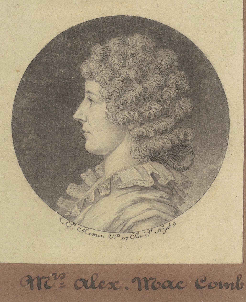 Janette Marshall Macomb da Charles B. J. Févret de Saint Mémin