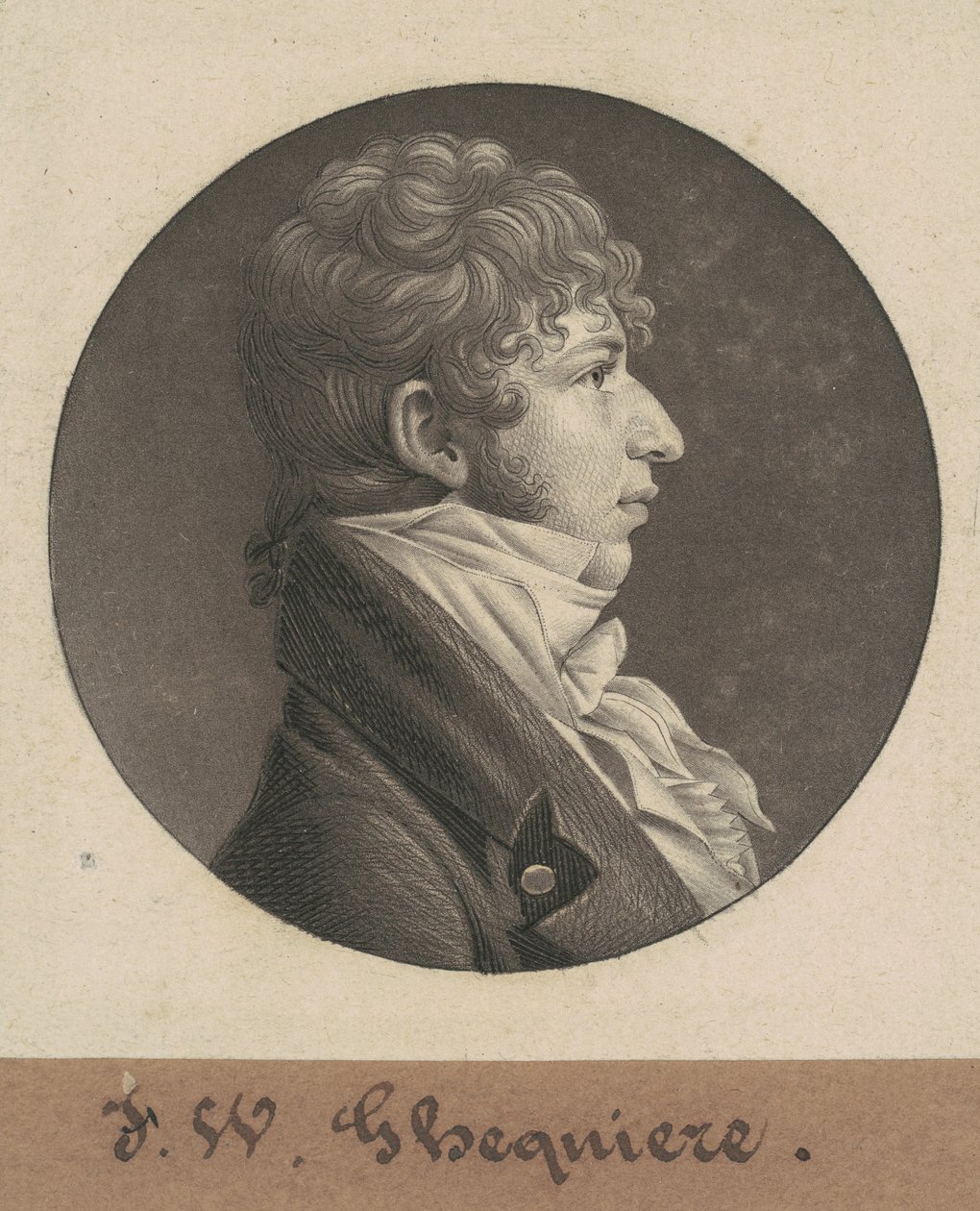 John Francis William Ghequiere da Charles B. J. Févret de Saint Mémin