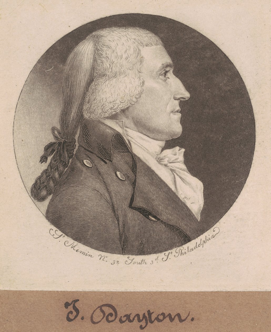 Jonathan Dayton da Charles B. J. Févret de Saint Mémin
