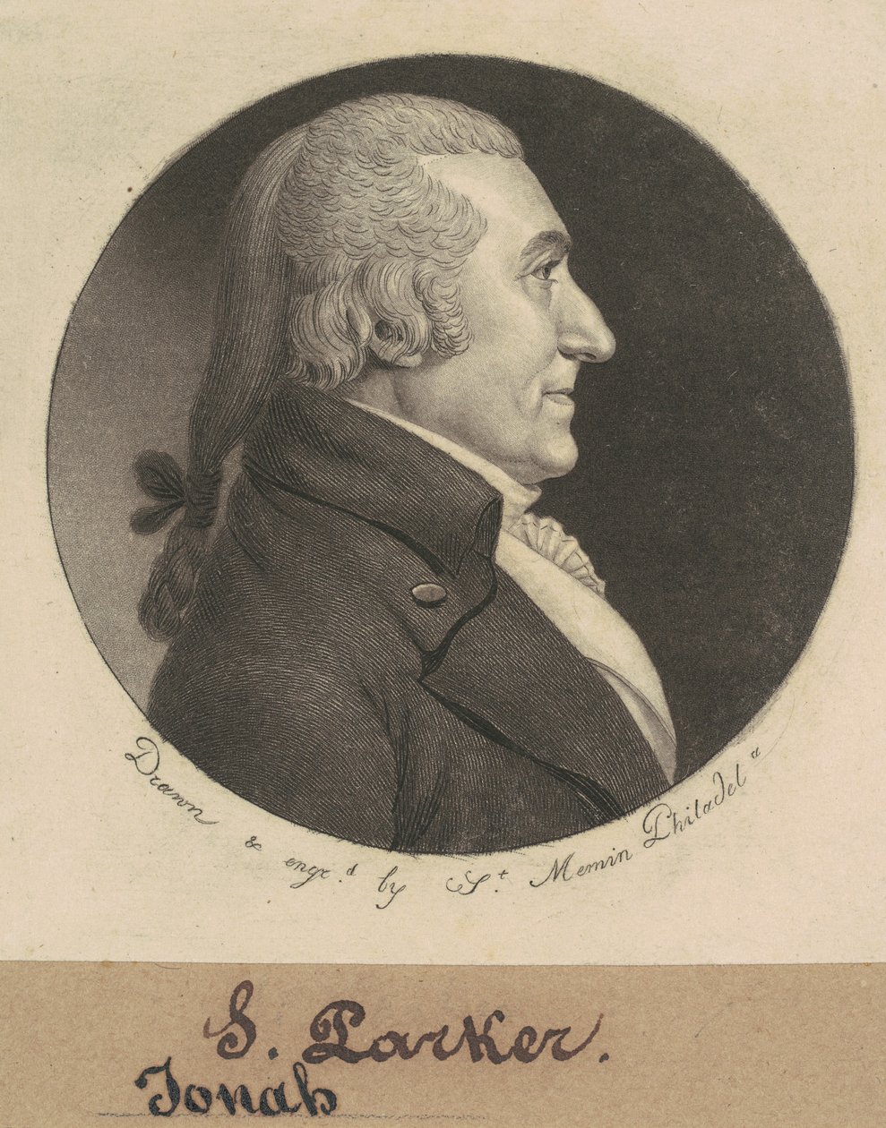 Josiah Parker da Charles B. J. Févret de Saint Mémin