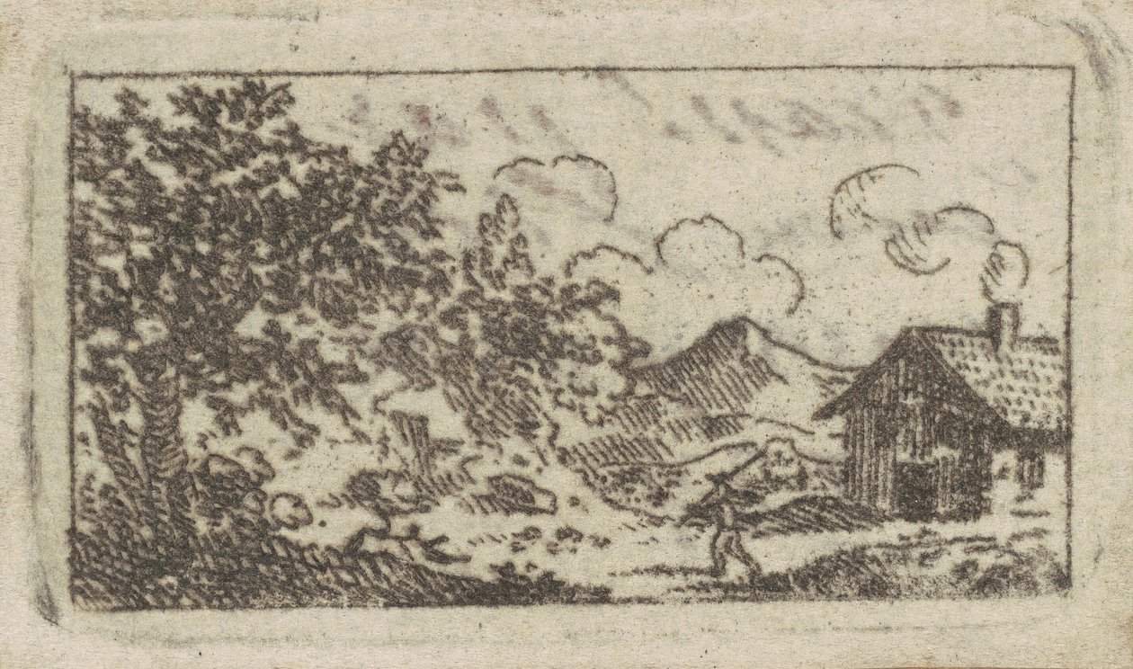 Paesaggio con casa da Charles B. J. Févret de Saint Mémin