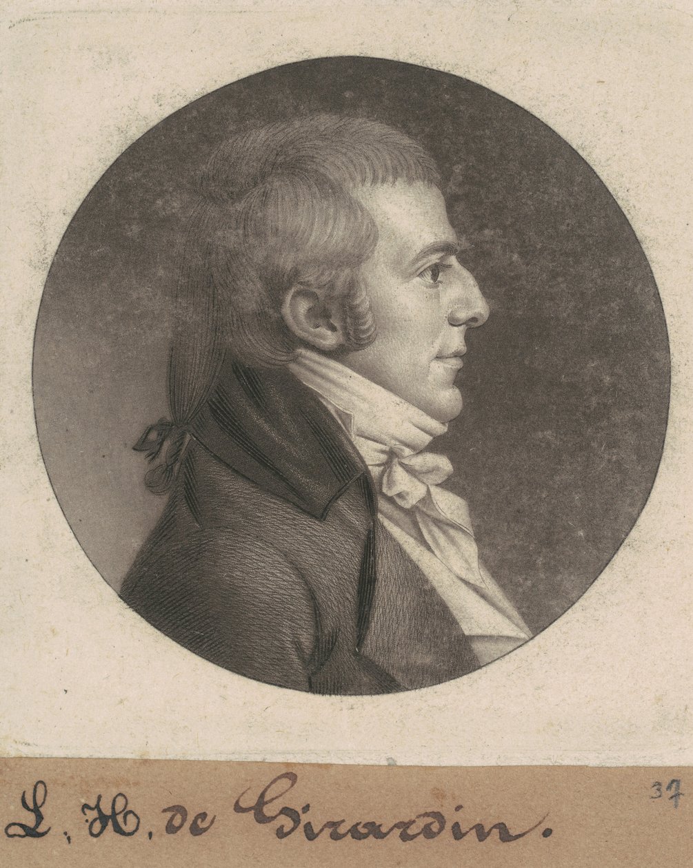 Louis Hue Girardin da Charles B. J. Févret de Saint Mémin