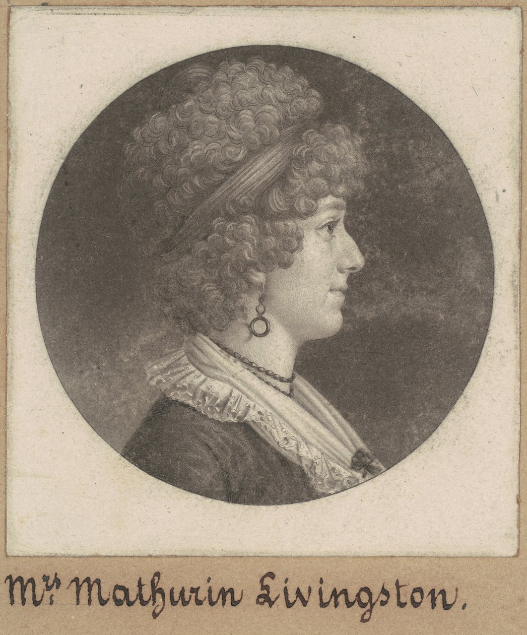 Margaret Lewis Livingston da Charles B. J. Févret de Saint Mémin