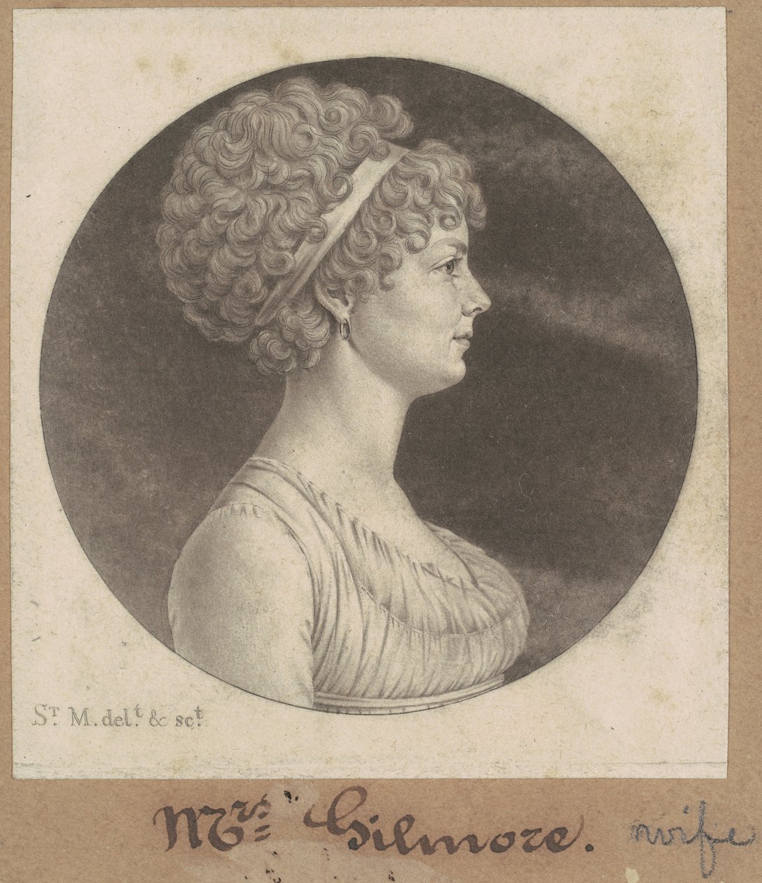 Mary Ann Smith Gilmor da Charles B. J. Févret de Saint Mémin