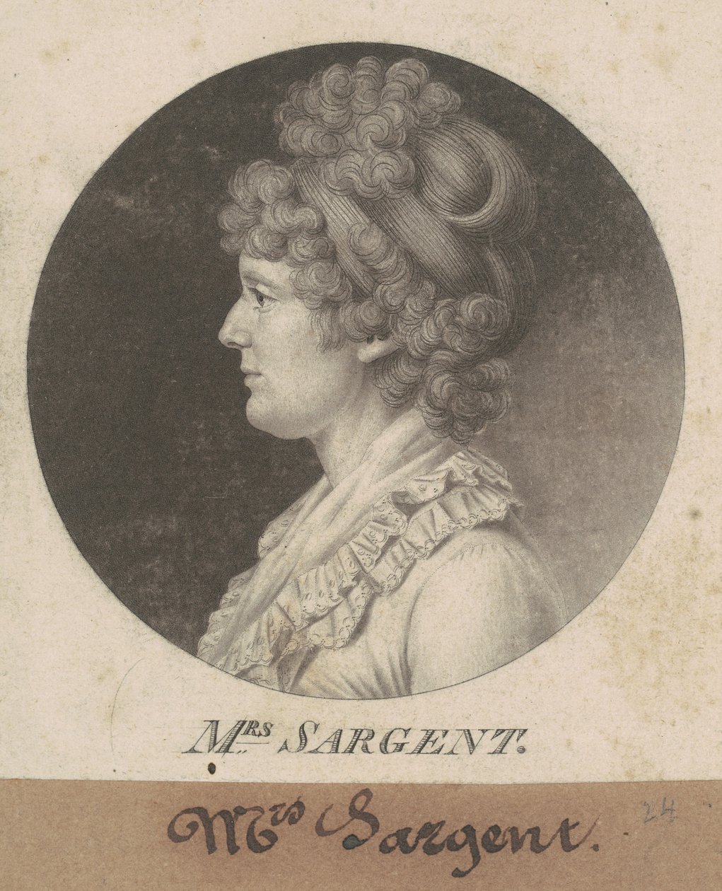 Mary Hawley Macintosh Williams Sargent da Charles B. J. Févret de Saint Mémin