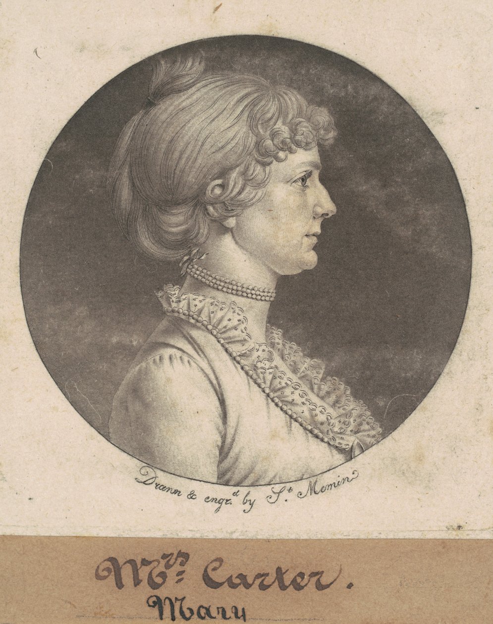 Mary Nelson Carter da Charles B. J. Févret de Saint Mémin