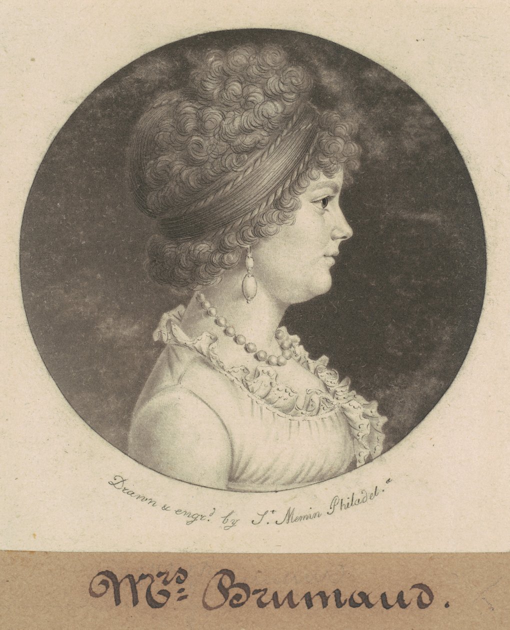 Signora Brumaud da Charles B. J. Févret de Saint Mémin