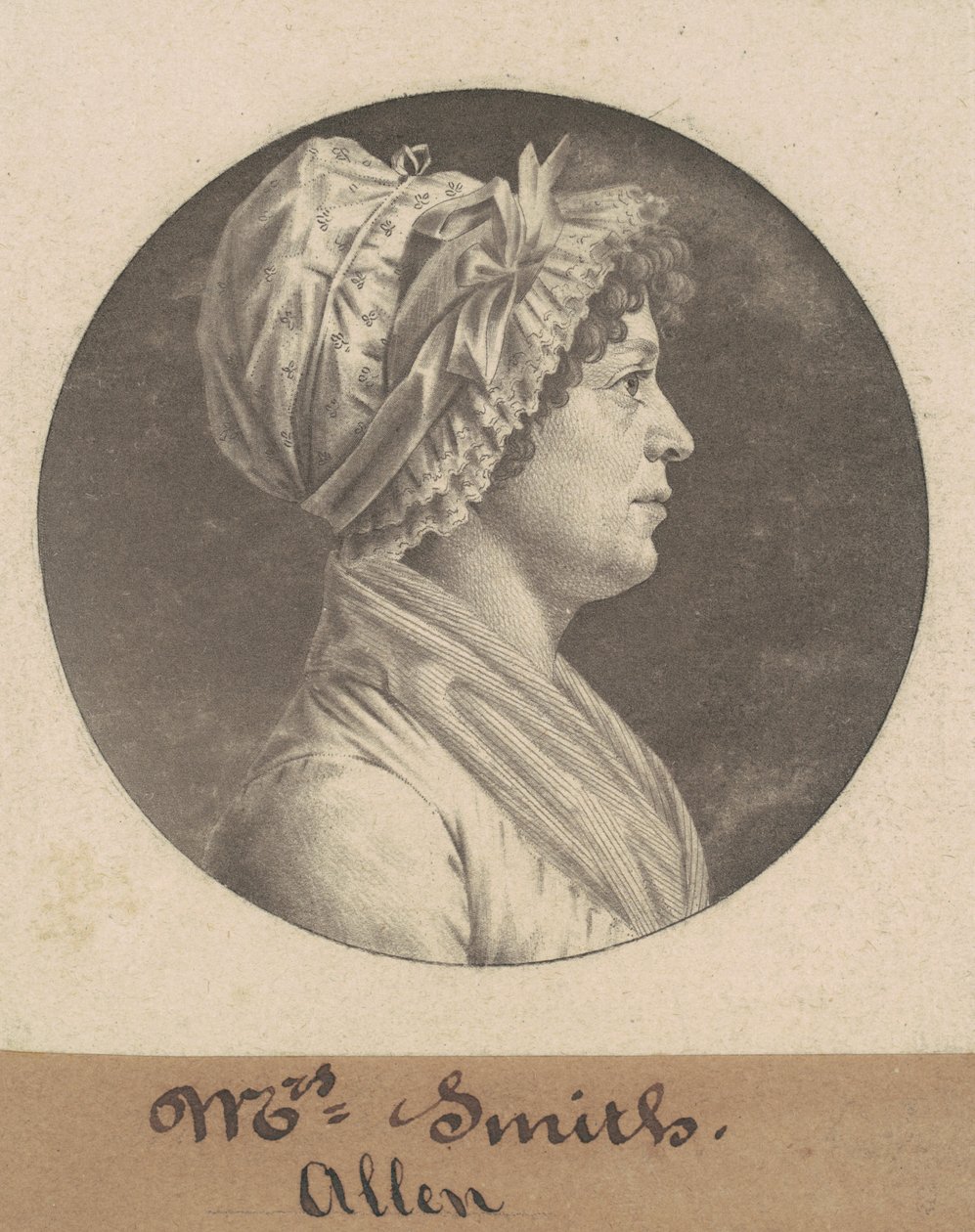 Signora Smith da Charles B. J. Févret de Saint Mémin