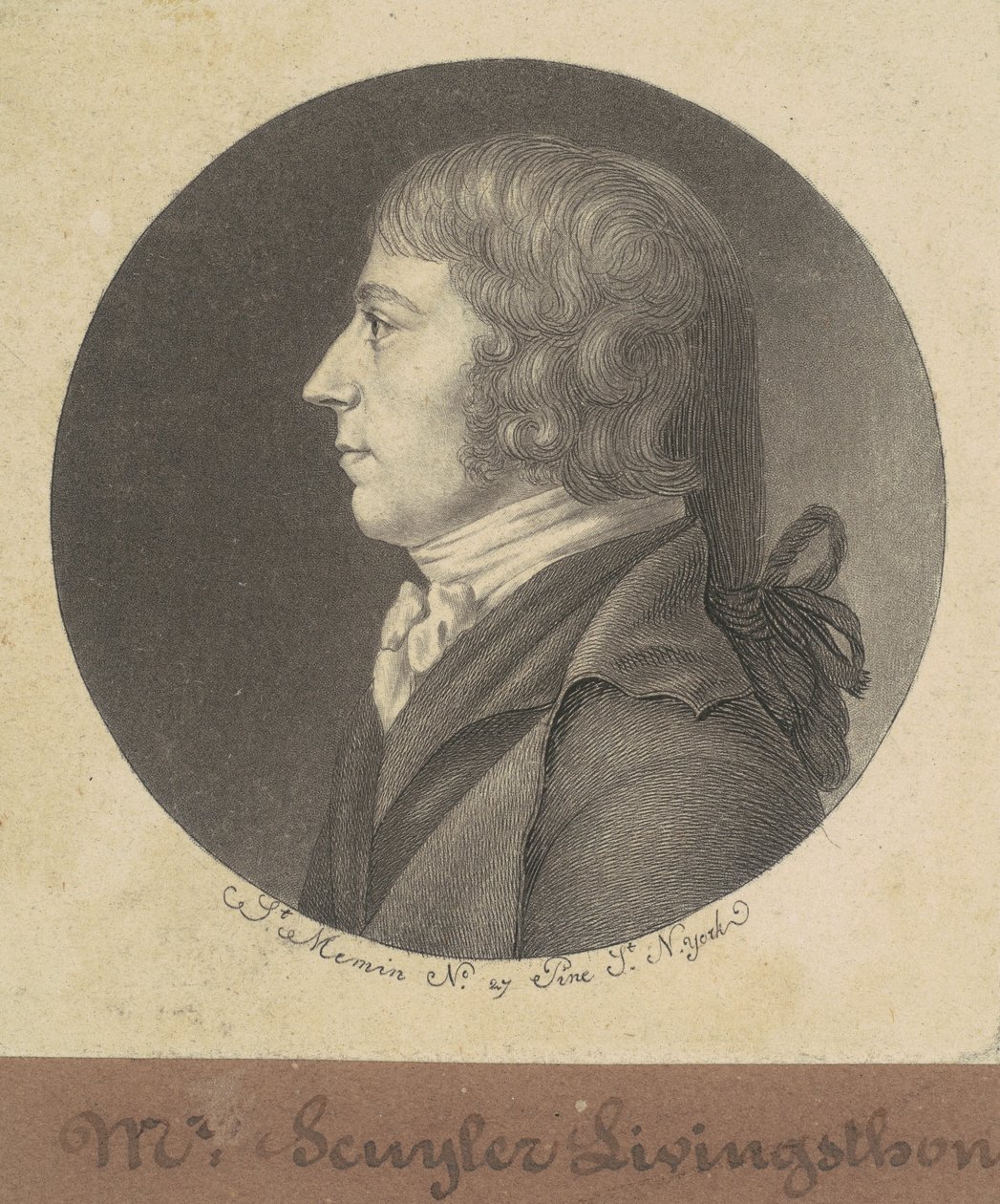 Peter Schuyler Livingston da Charles B. J. Févret de Saint Mémin