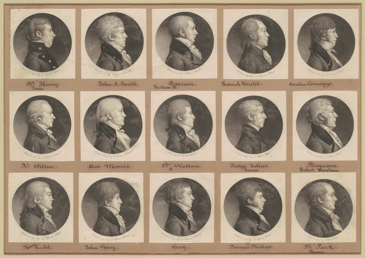 Collezione di ritratti di Saint-Mémin, Gruppo 22 da Charles B. J. Févret de Saint Mémin