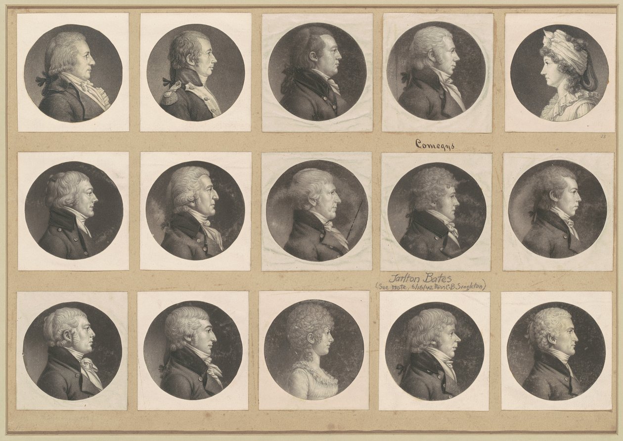 Collezione di ritratti Saint-Mémin, gruppo 53 da Charles B. J. Févret de Saint Mémin
