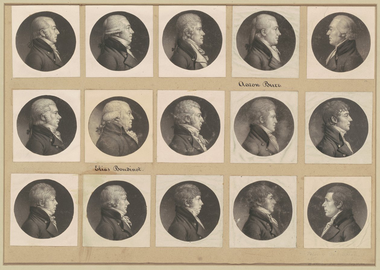 Collezione di ritratti di Saint-Mémin, Gruppo 54 da Charles B. J. Févret de Saint Mémin