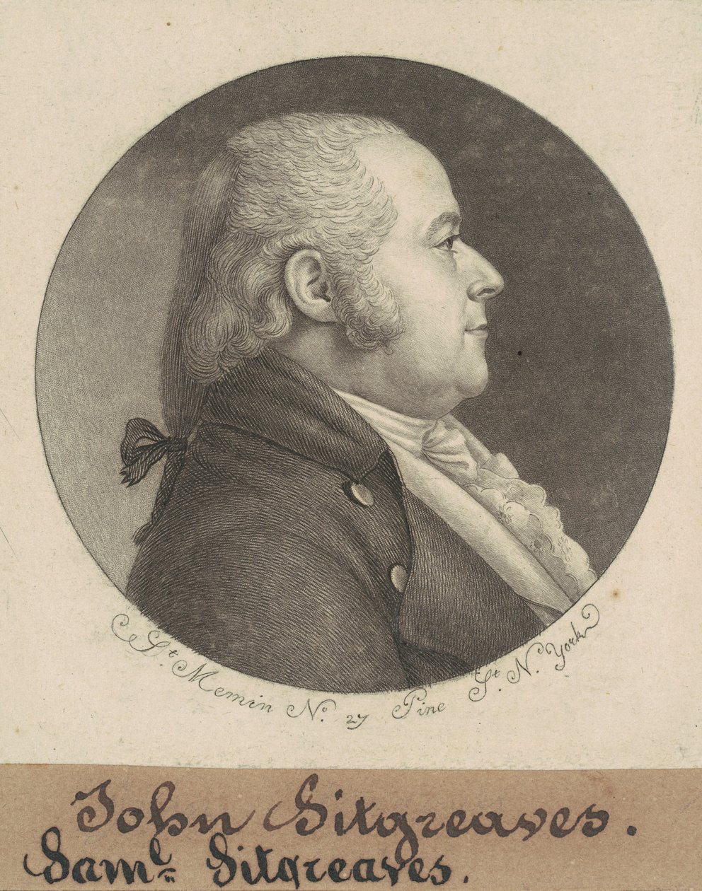 Samuel Sitgreaves da Charles B. J. Févret de Saint Mémin