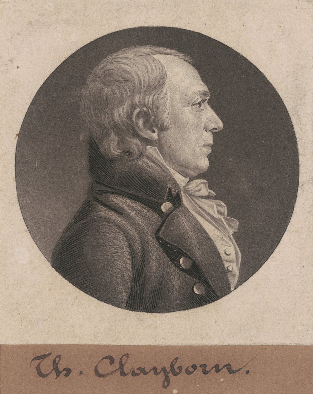 Thomas Claiborne da Charles B. J. Févret de Saint Mémin