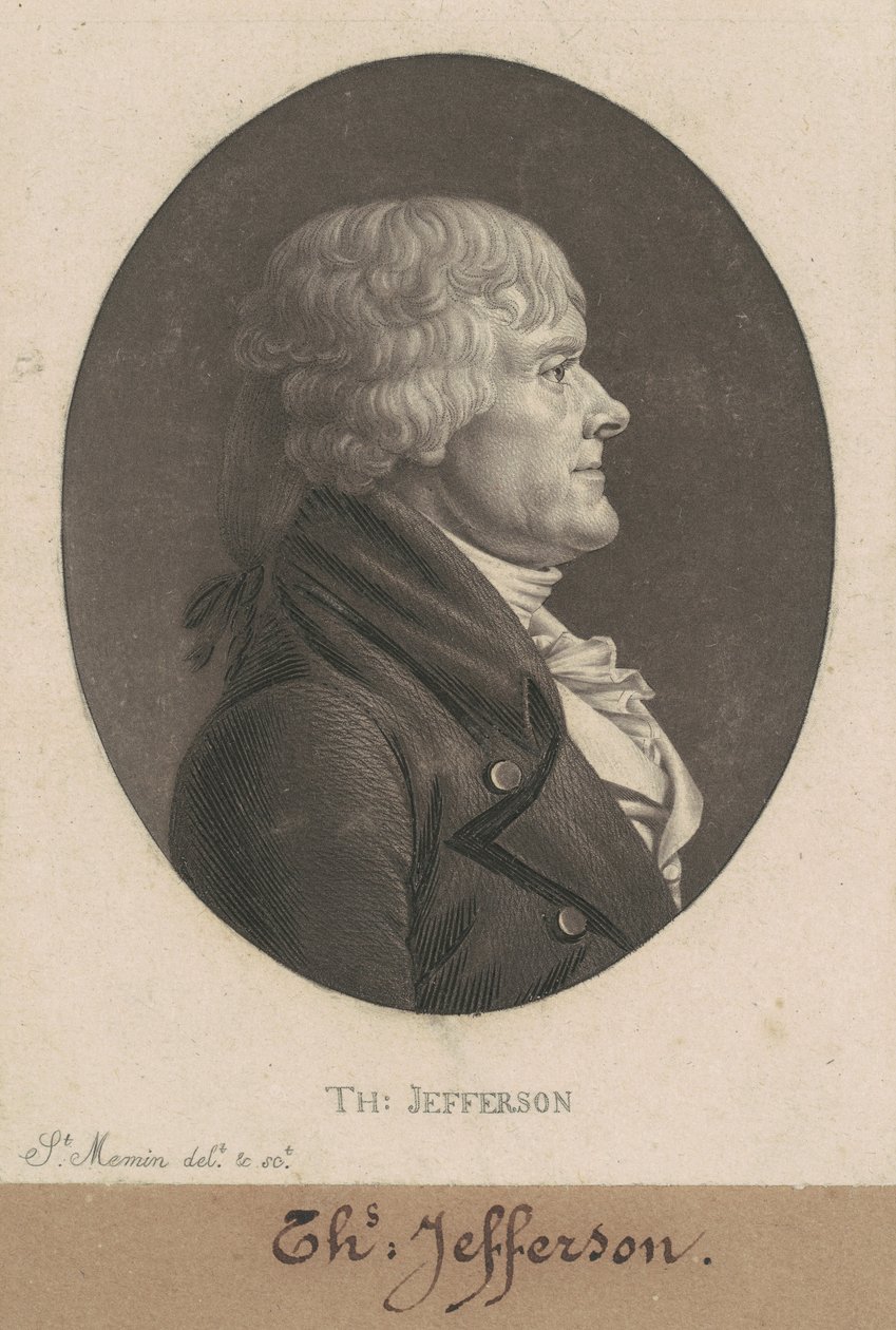 Thomas Jefferson da Charles B. J. Févret de Saint Mémin