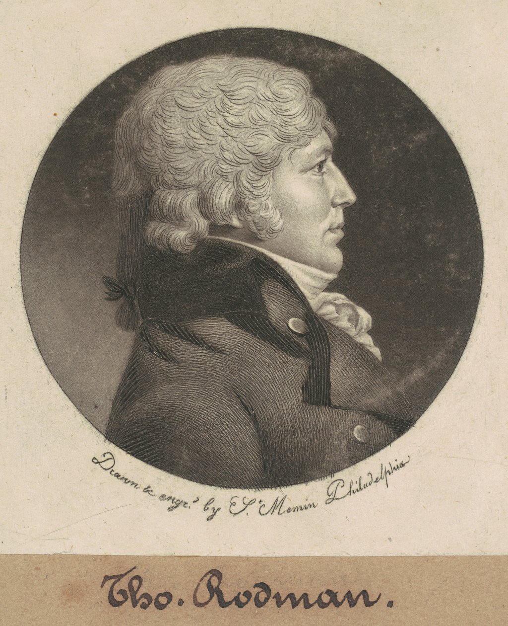 Tommaso Rodman da Charles B. J. Févret de Saint Mémin