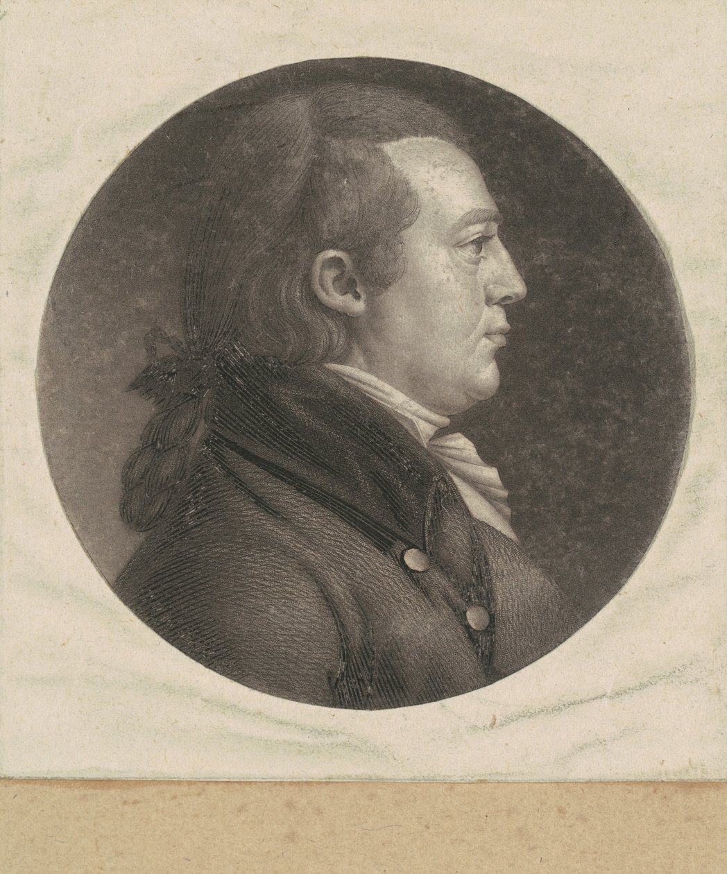 Uomo non identificato da Charles B. J. Févret de Saint Mémin