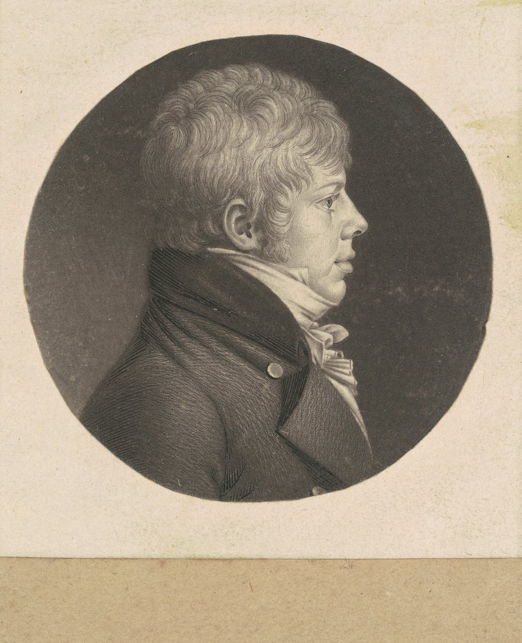 Uomo non identificato da Charles B. J. Févret de Saint Mémin