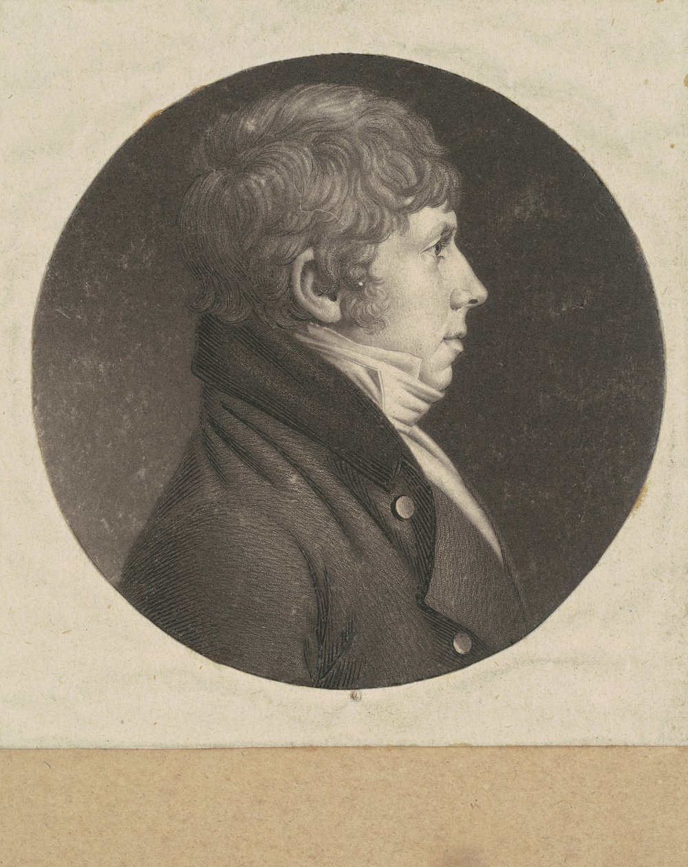 Uomo non identificato da Charles B. J. Févret de Saint Mémin