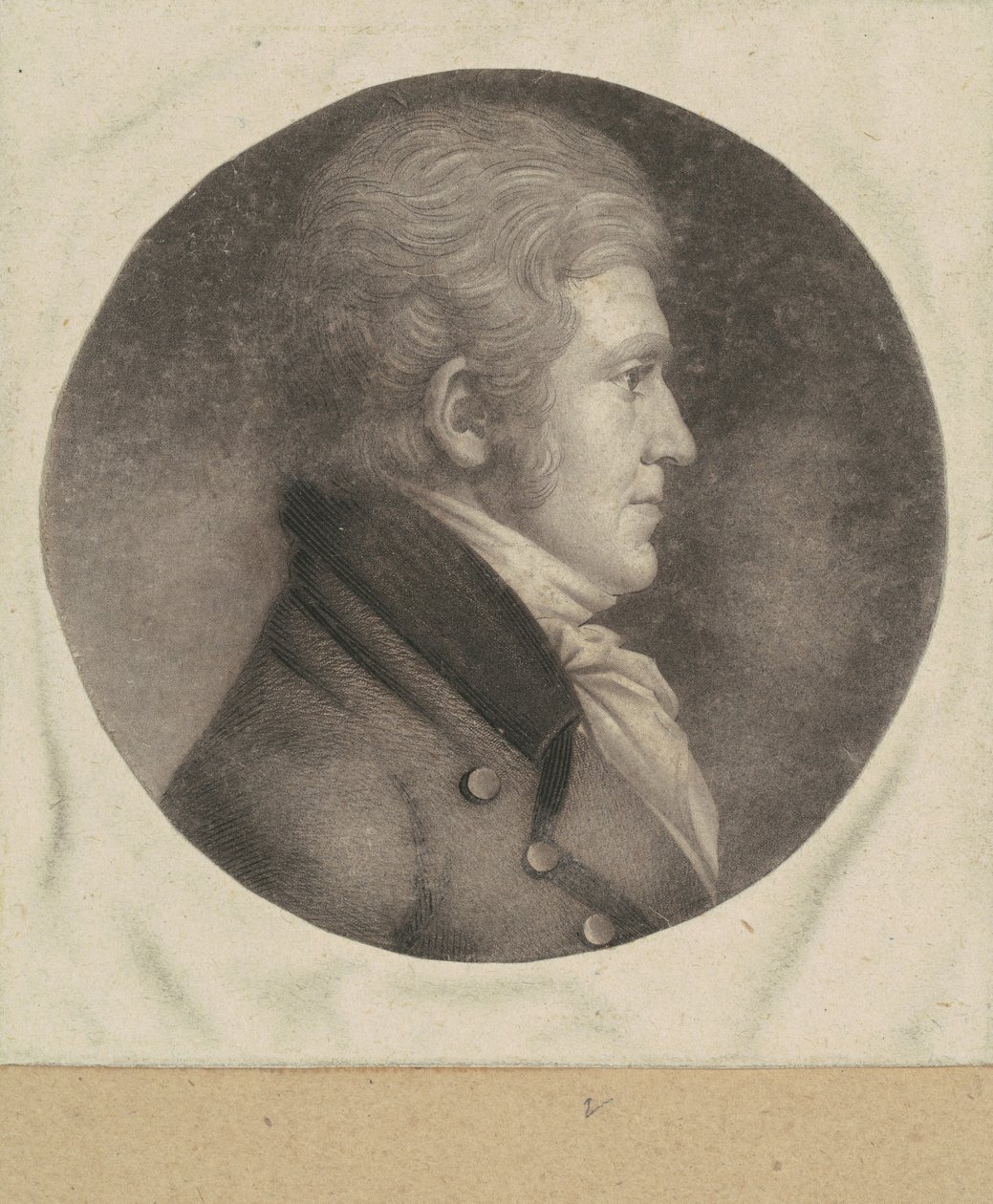 Uomo non identificato da Charles B. J. Févret de Saint Mémin