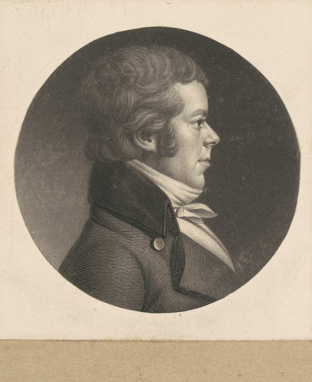 Uomo Non Identificato da Charles B. J. Févret de Saint Mémin