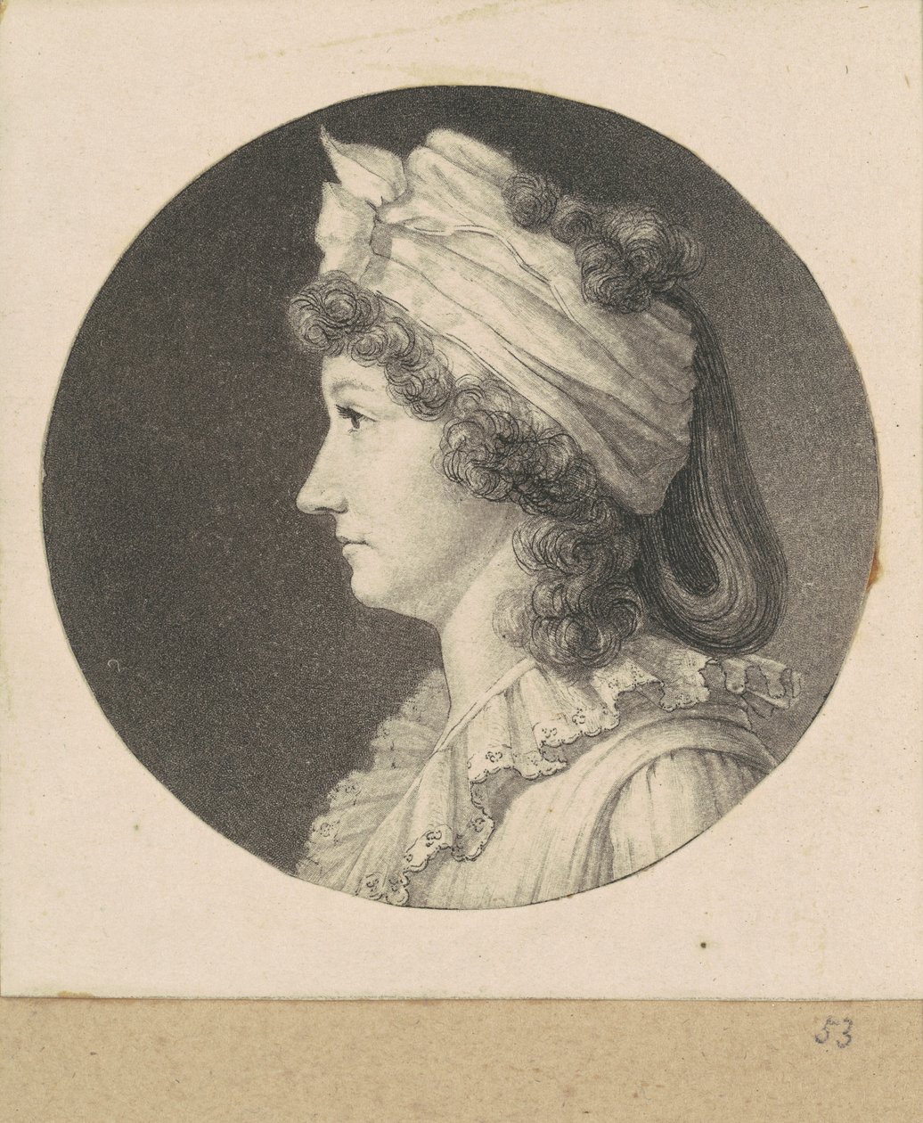 Donna Non Identificata da Charles B. J. Févret de Saint Mémin
