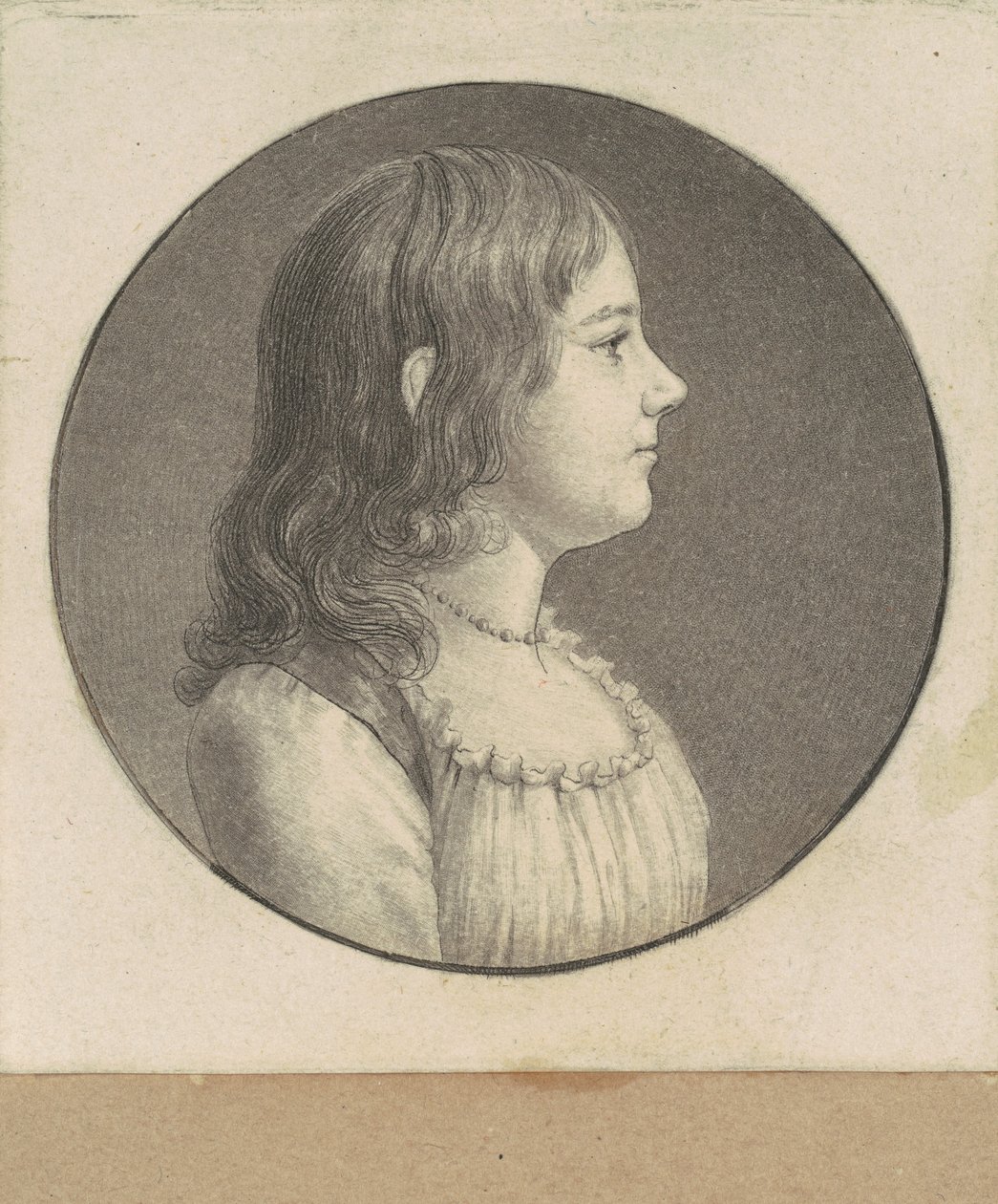 Giovane donna non identificata da Charles B. J. Févret de Saint Mémin