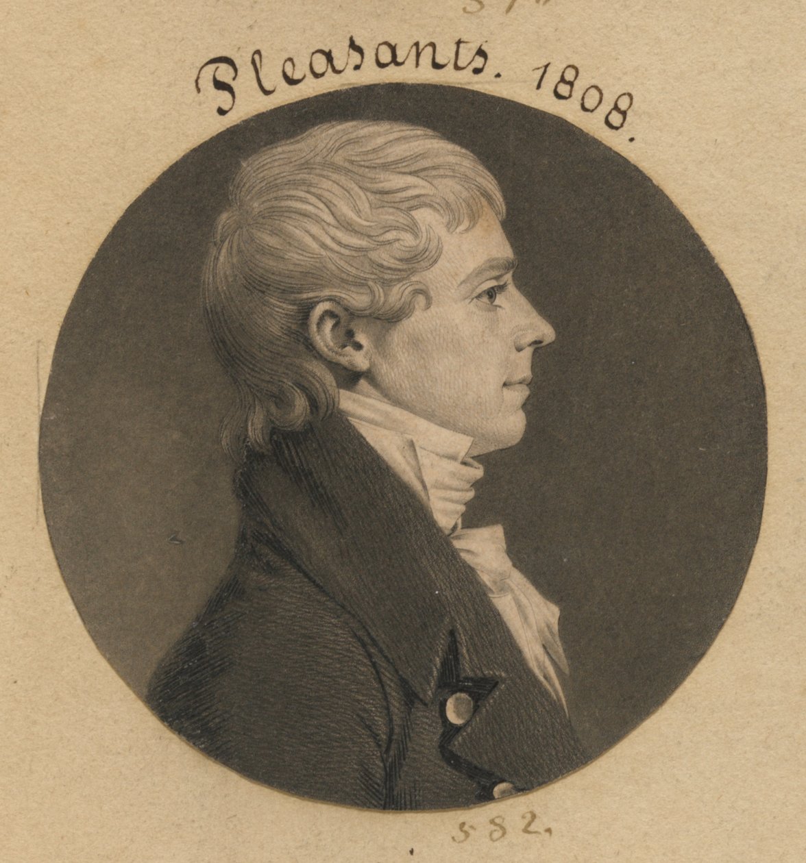 Archibald Pleasants, Jr. da Charles Balthazar Julien Févret de Saint-Mémin