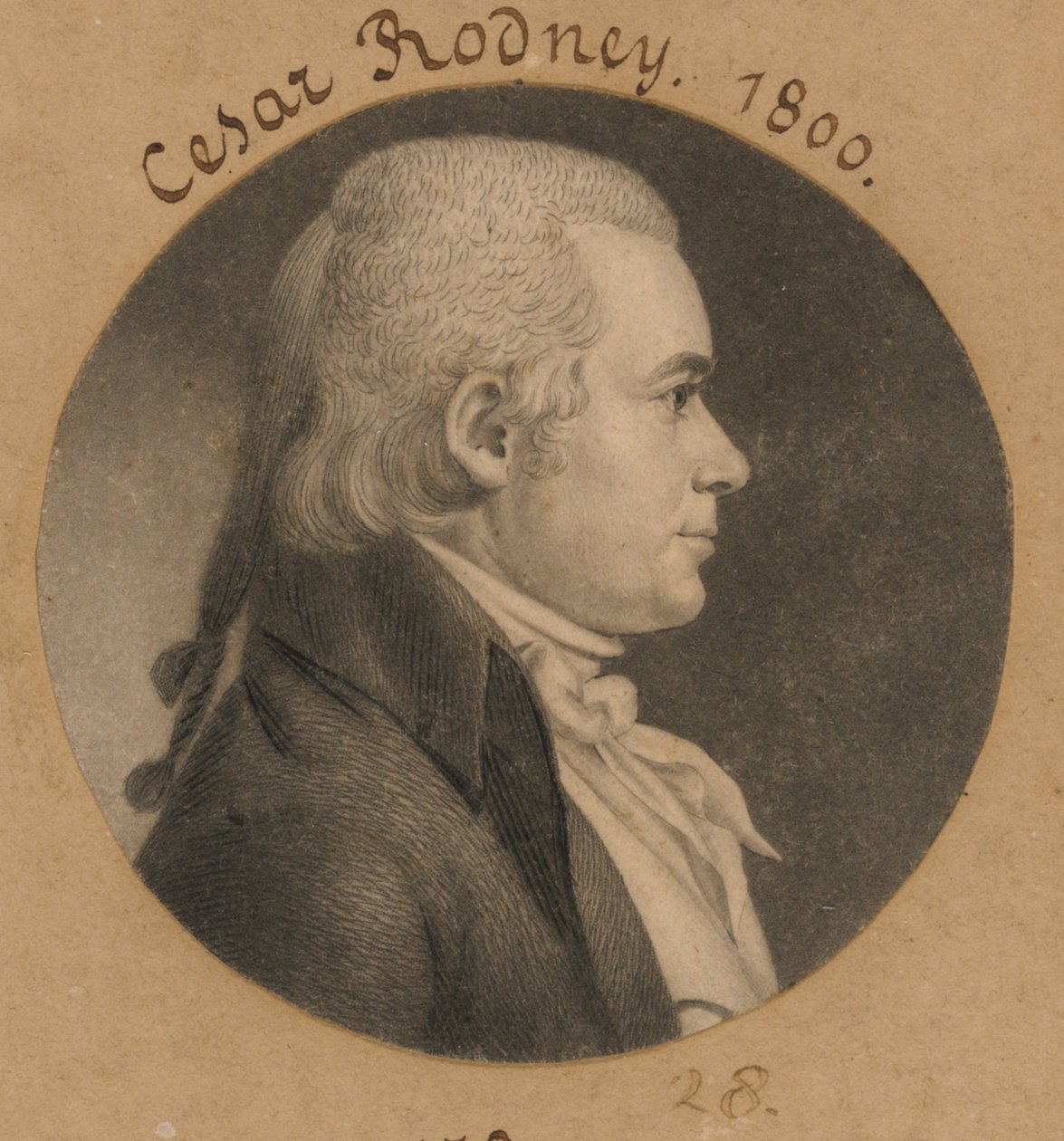 Caesar Augustus Rodney da Charles Balthazar Julien Févret de Saint-Mémin