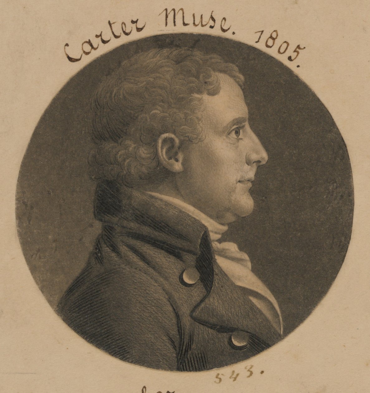 Edward Carter da Charles Balthazar Julien Févret de Saint-Mémin