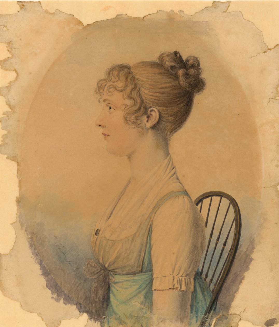 Elizabeth Lonsdale Kay Daingerfield da Charles Balthazar Julien Févret de Saint-Mémin