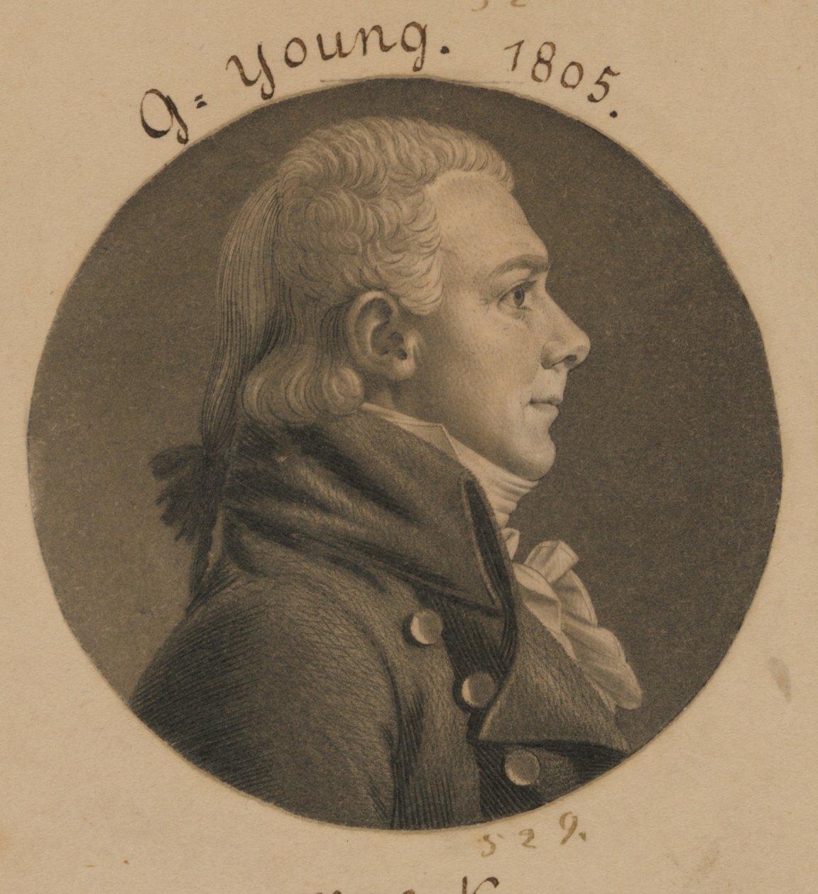 George Young da Charles Balthazar Julien Févret de Saint-Mémin