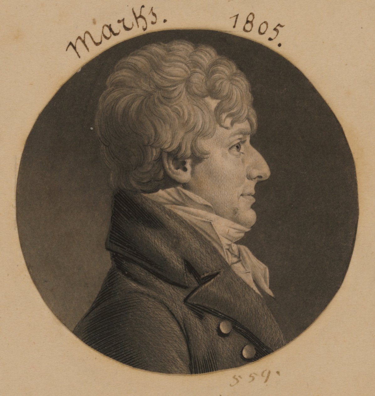 Hyman Marks da Charles Balthazar Julien Févret de Saint-Mémin