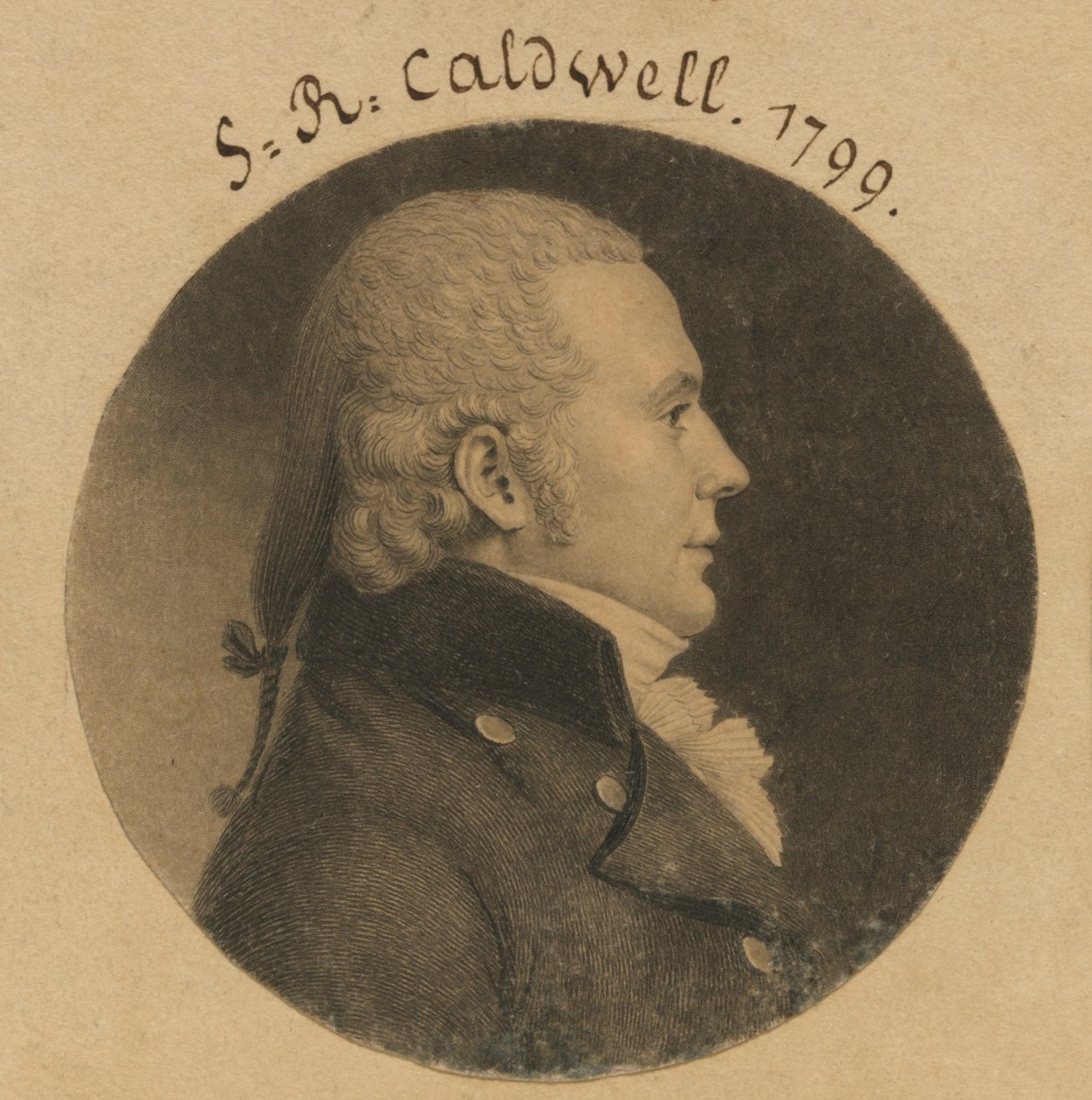 John Edwards Caldwell da Charles Balthazar Julien Févret de Saint-Mémin