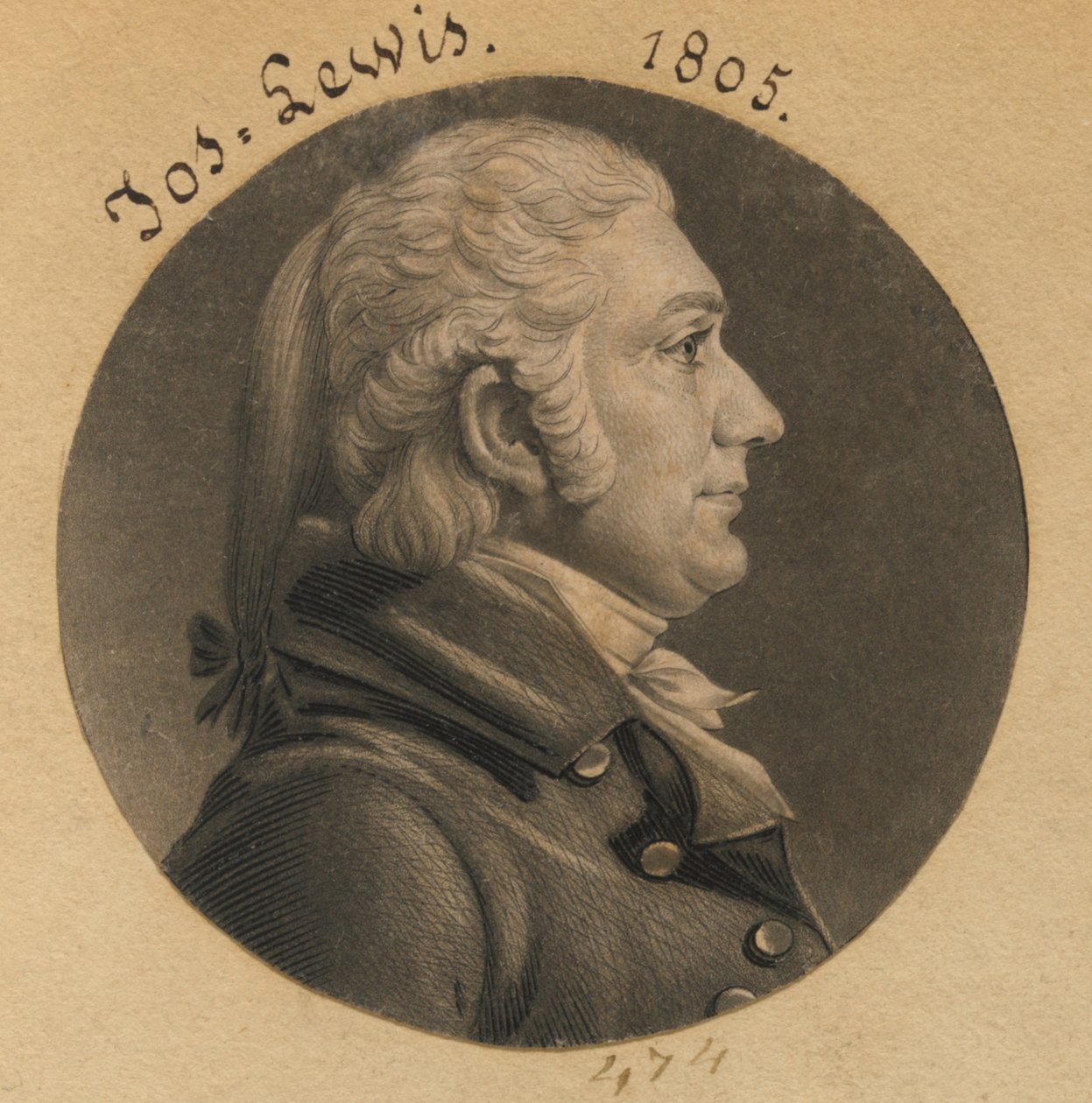 Joseph Lewis, Jr. da Charles Balthazar Julien Févret de Saint-Mémin