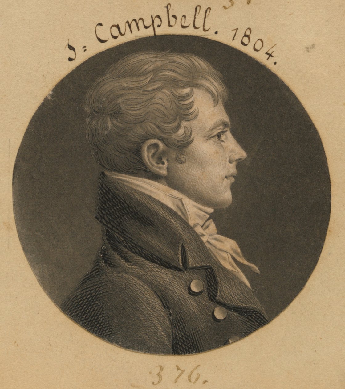 Levin Hicks Campbell da Charles Balthazar Julien Févret de Saint-Mémin