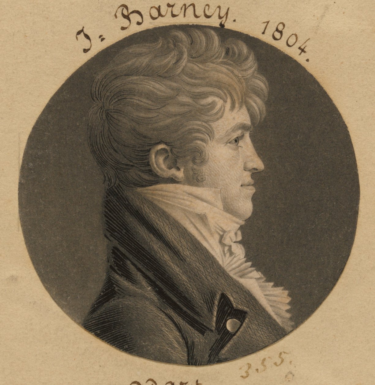 Louis Barney da Charles Balthazar Julien Févret de Saint-Mémin