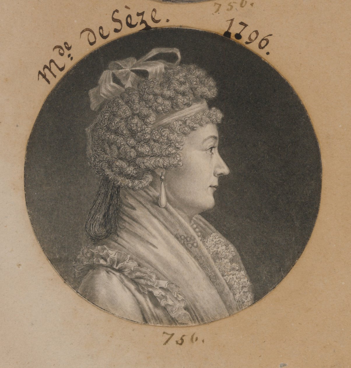 Signora de Sèze da Charles Balthazar Julien Févret de Saint-Mémin