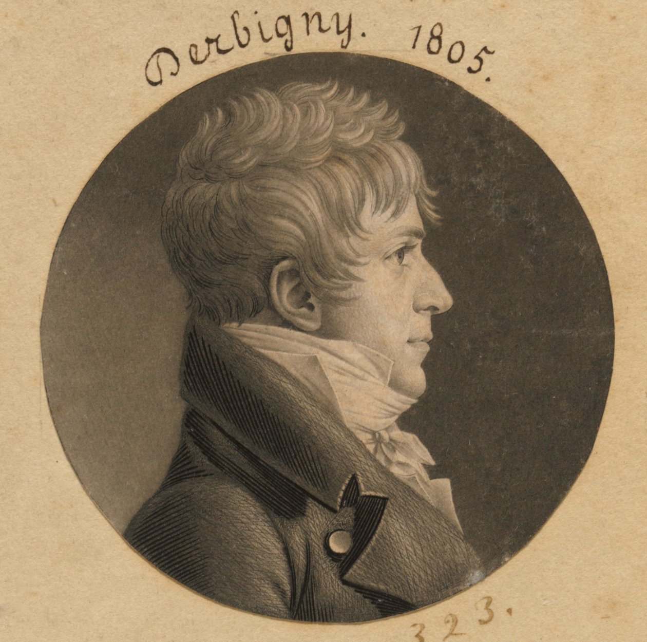 Pierre Auguste Charles Bourguignon Derbigny da Charles Balthazar Julien Févret de Saint-Mémin