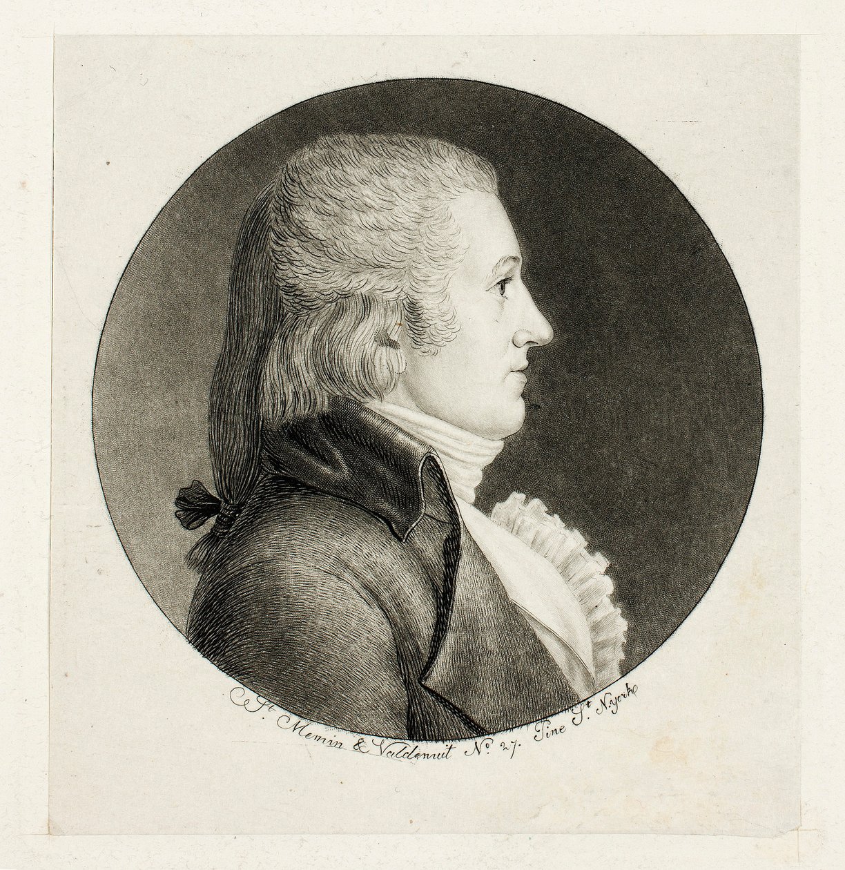 Ritratto di profilo, Blake da Charles Balthazar Julien Févret de Saint-Mémin