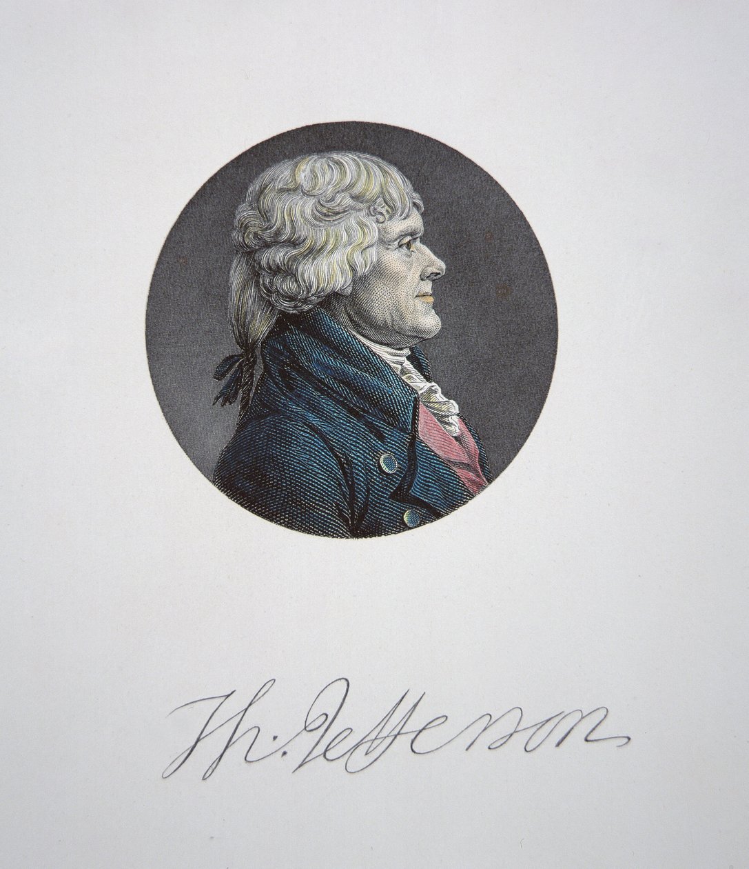 Thomas Jefferson (1743-1826) da Charles Balthazar Julien Févret de Saint Mémin