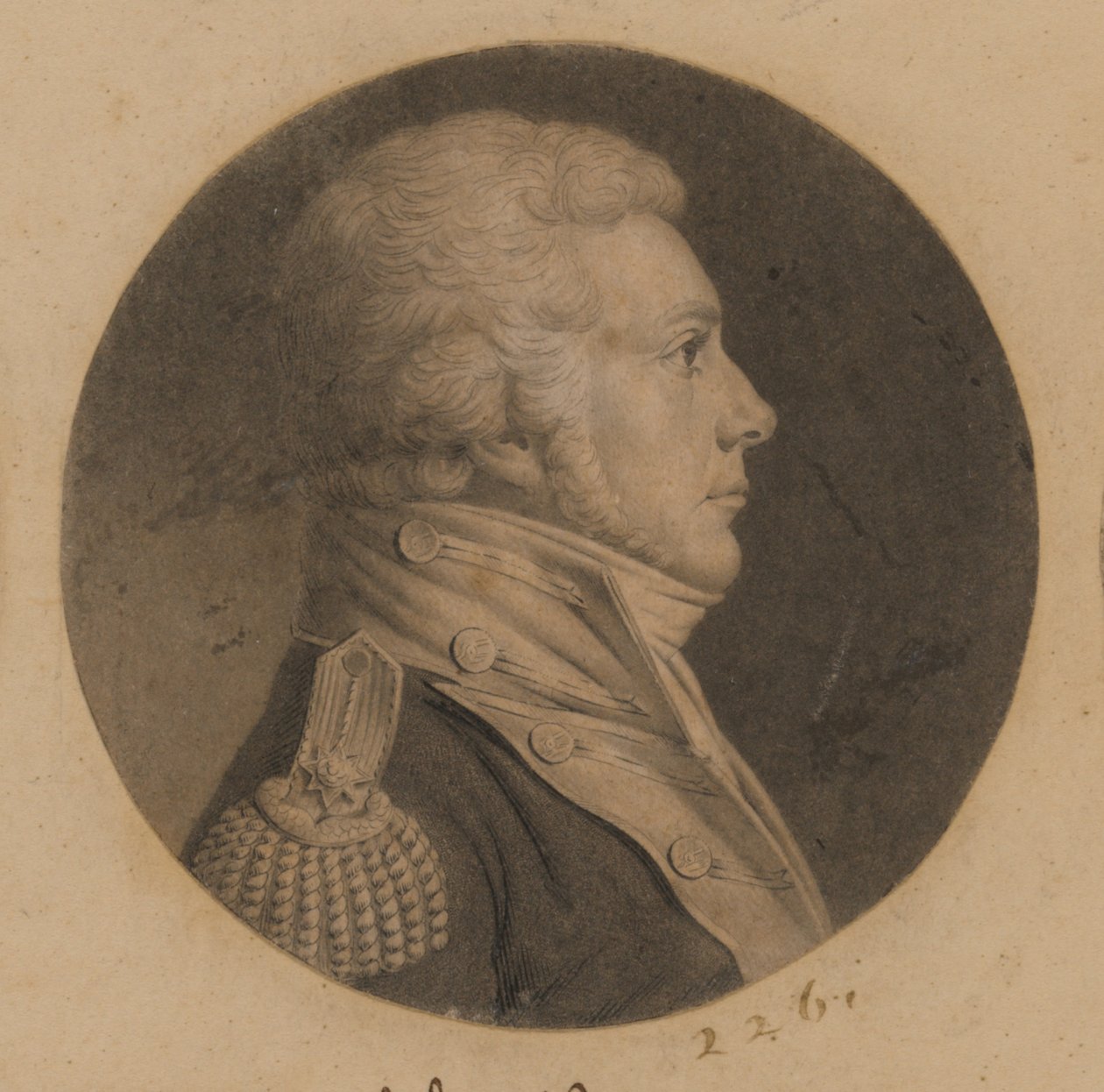 Uomo non identificato da Charles Balthazar Julien Févret de Saint-Mémin