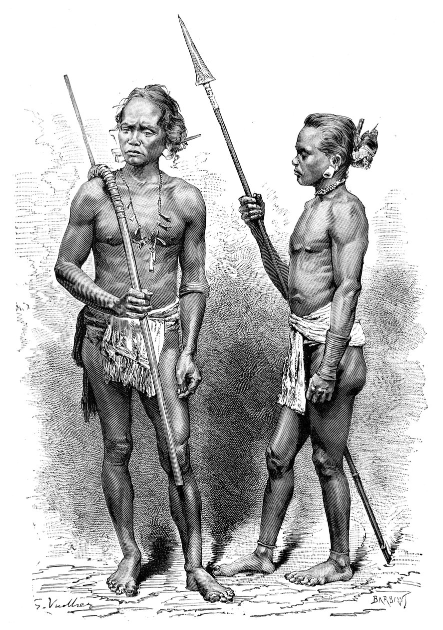 Popolo Moi, Indonesia, 1895 da Charles Barbant