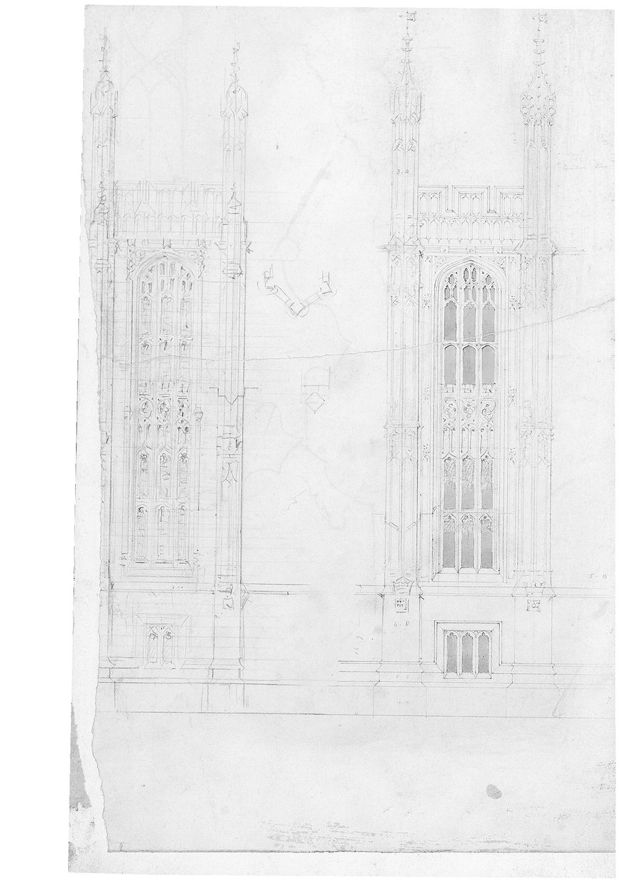 Disegno per le Case del Parlamento da Charles Barry