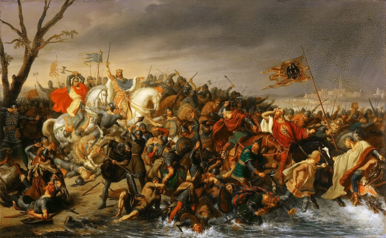 Lotario di Francia sconfigge l