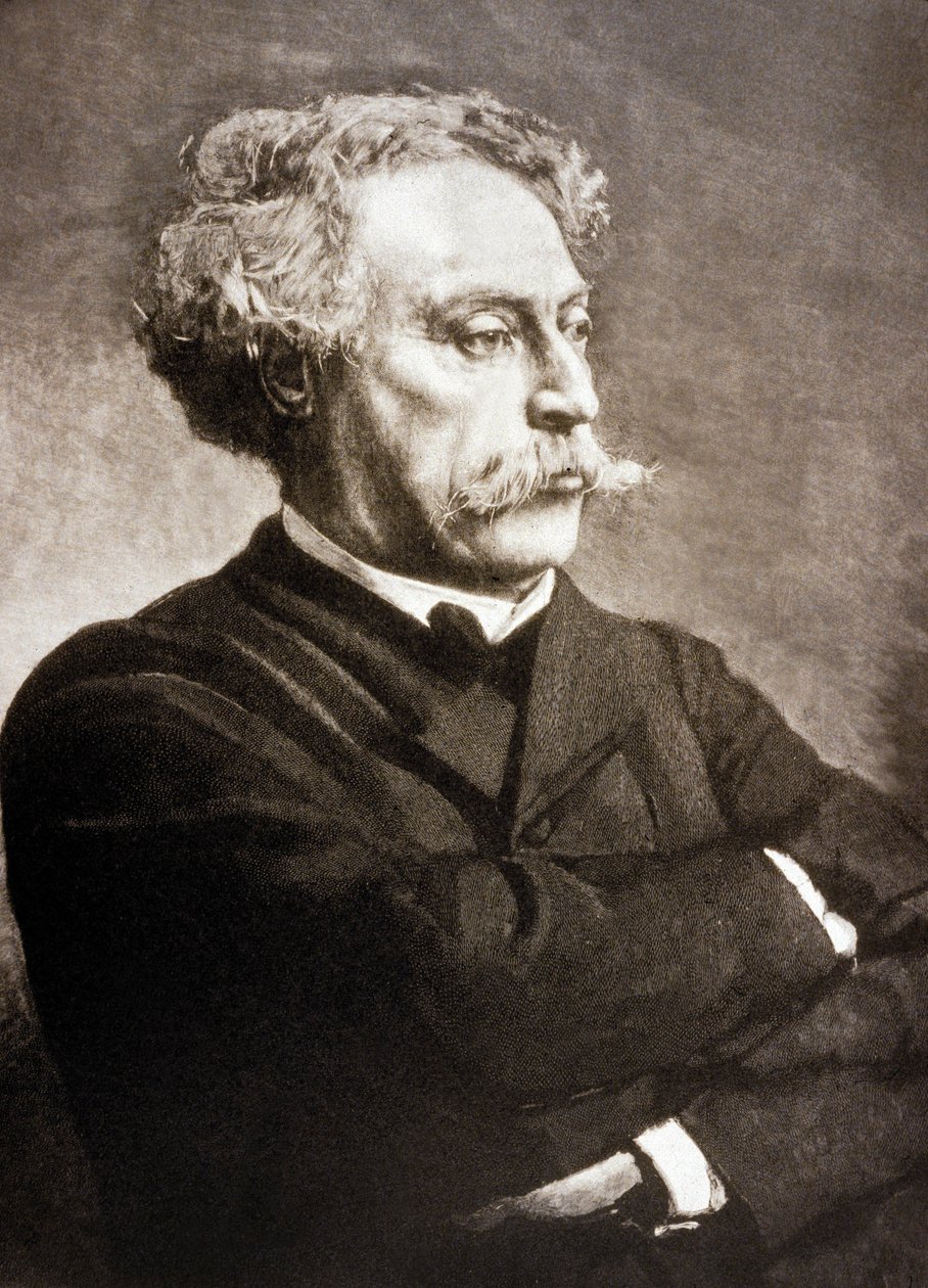 Alexandre Dumas Fils (1824-1895) scrittore francese, dopo Leon Bonnat da Charles Baude