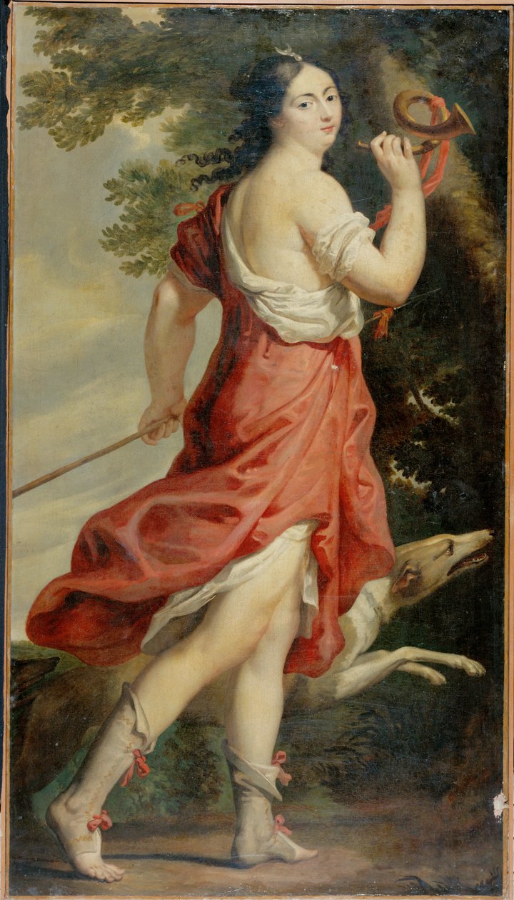Mme. de Montespan, maitresse de Louis XIV, en Diane - l