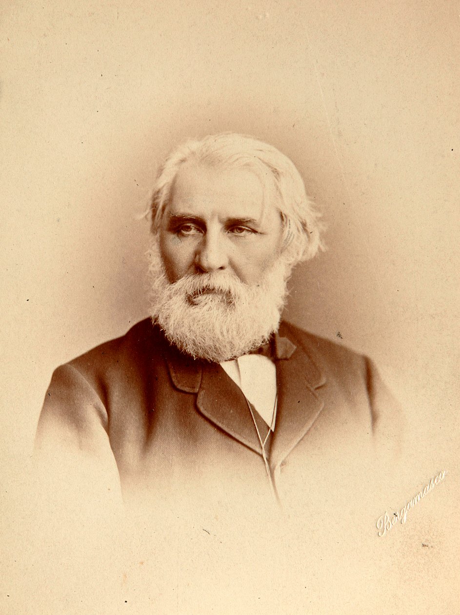 Ivan Turgenev, autore russo, fine 19° secolo da Charles Bergamasco