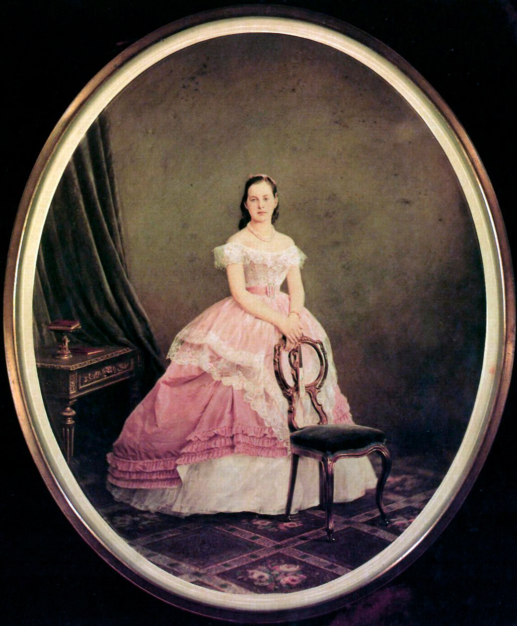 Ritratto della Granduchessa Maria Aleksandrovna di Russia, 1853-1920, anni 1860-1870 da Charles Bergamasco