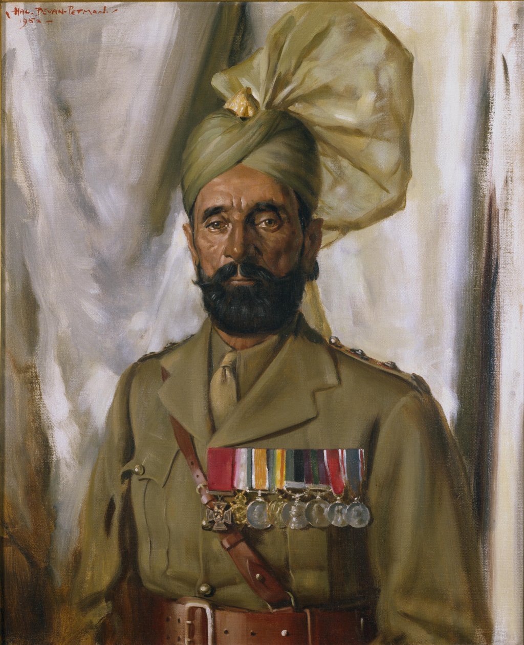 Subadar Khudadad Khan VC, 10° Reggimento Baluch, c.1914-35 da Charles Bevan